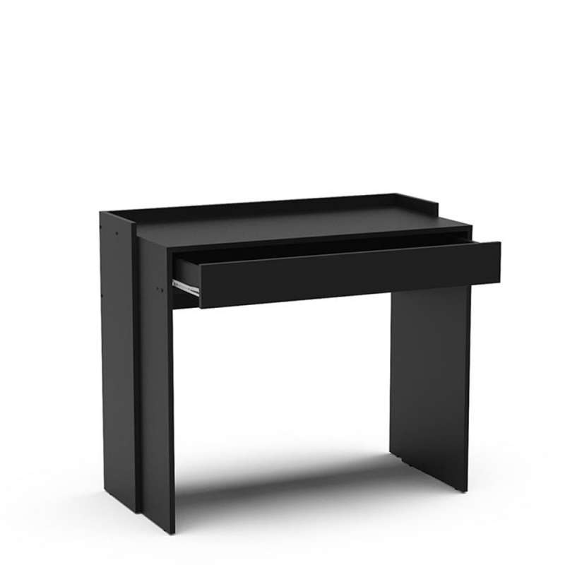 Mesa para Computador Beijing com Gaveta Preto Politorno - Preto