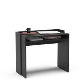 Mesa para Home Office Beijing 93cm Preto Politorno - Preto