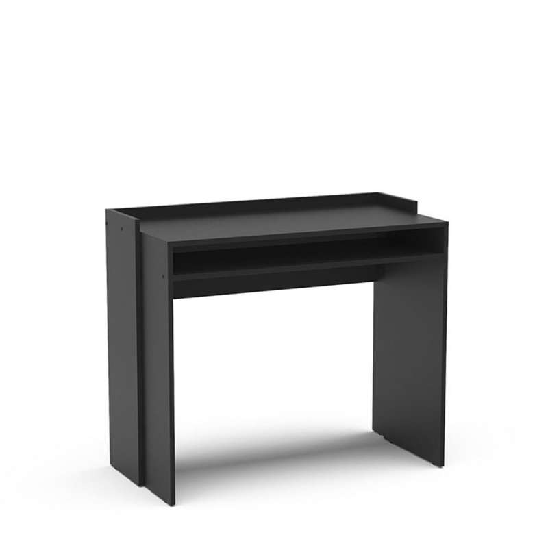 Mesa para Home Office Beijing 93cm Preto Politorno - Preto