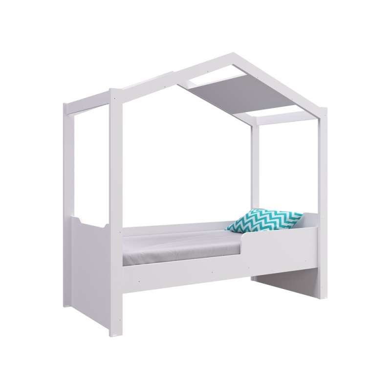 Mini Cama Casinha Montessoriana Branco Completa Móveis - Branco