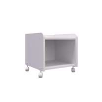 Nicho Banco com Rodízios Branco Completa Móveis Nicho Banco com Rodízios Branco Completa Móveis