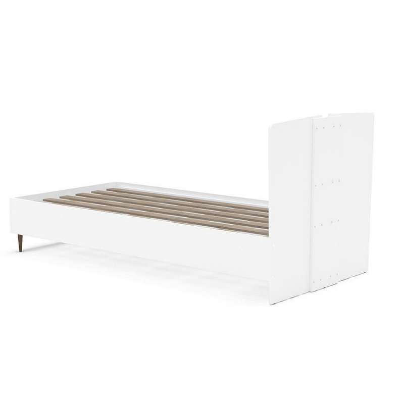 Cama de Solteiro Retrô Luisiana Branco Politorno - Branco