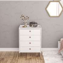 Cômoda Retrô 4 gavetas Luisiana Branco Politorno Cômoda Retrô 4 gavetas Luisiana Branco Politorno