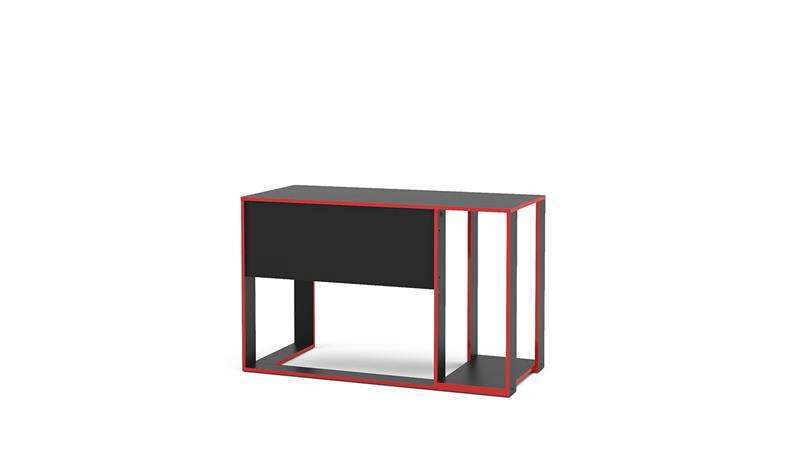 Mesa Gamer Singapura Preto e Vermelho Politorno - Preto-Vermelho