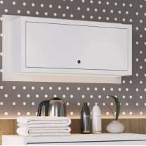 Nicho com porta para quarto Branco Completa Móveis Nicho com porta para quarto Branco Completa Móveis
