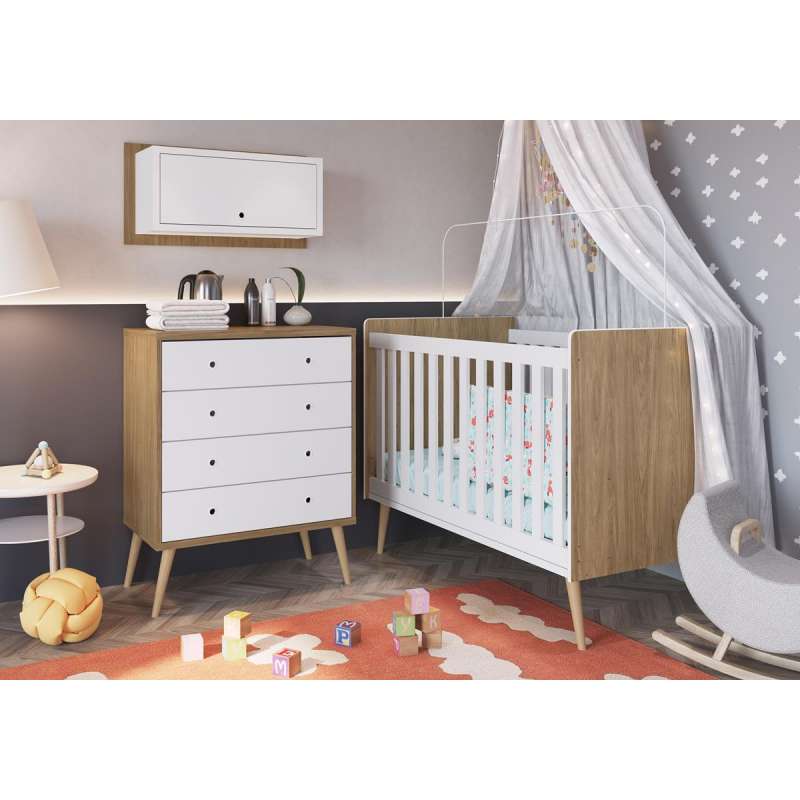Nicho com porta para quarto Itapua e Branco Completa Móveis - Itapua/Branco