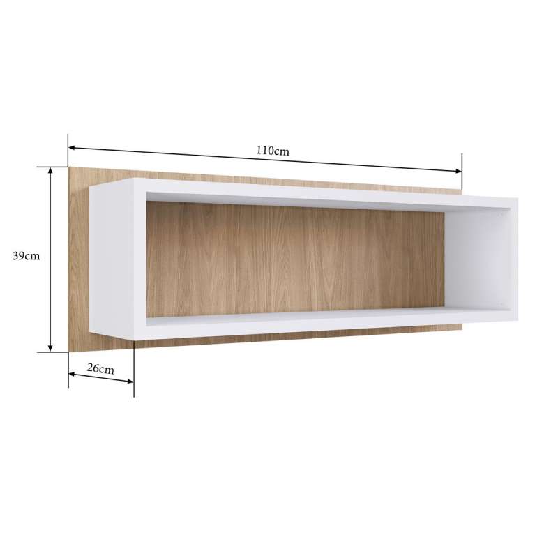 Nicho grande para quarto Itapua e Branco Completa Móveis - Itapua/Branco