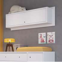 Nicho grande com porta Branco Completa Móveis Nicho grande com porta Branco Completa Móveis