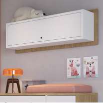 Nicho grande com porta Itapua e Branco Completa Móveis Nicho grande com porta Itapua e Branco Completa Móveis
