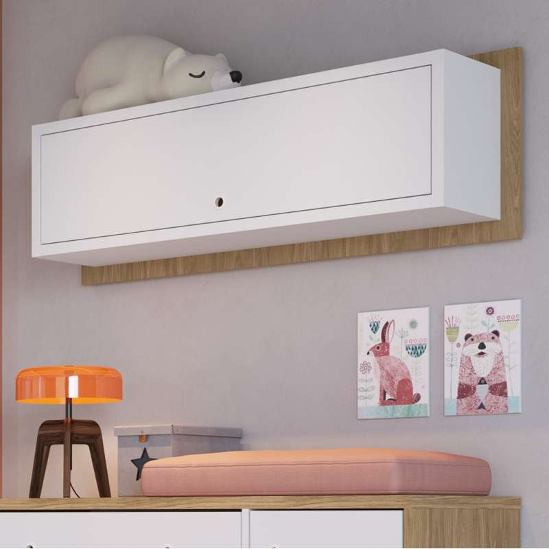 Nicho grande com porta Itapua e Branco Completa Móveis - Itapua/Branco
