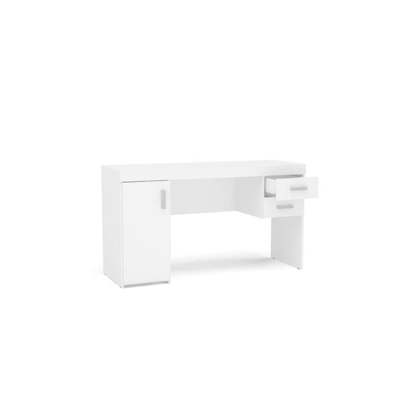 Mesa com Gaveta Miranda Branca Politorno - Branco