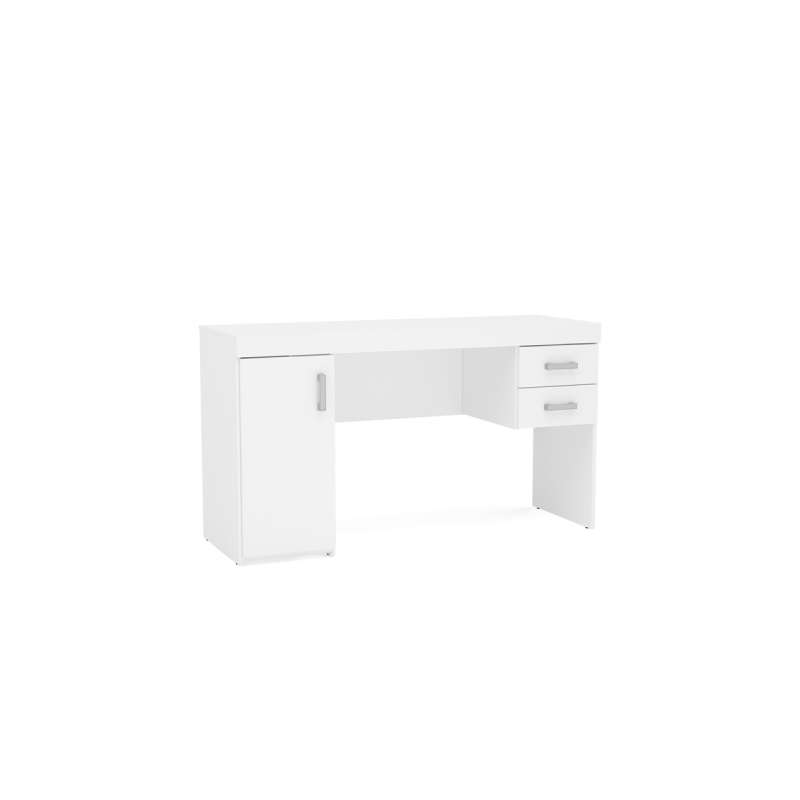 Mesa com Gaveta Miranda Branca Politorno - Branco