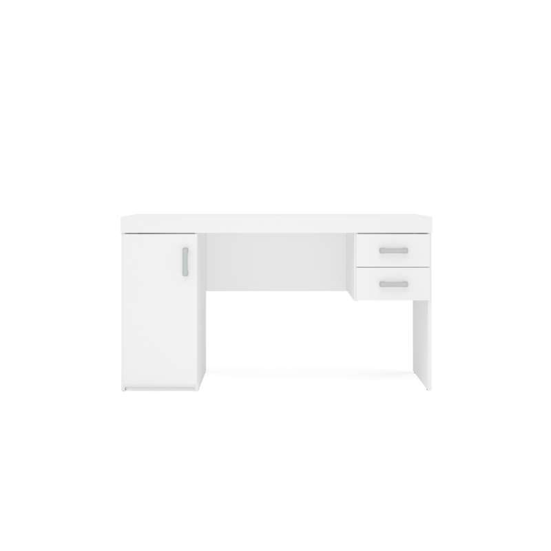 Mesa com Gaveta Miranda Branca Politorno - Branco