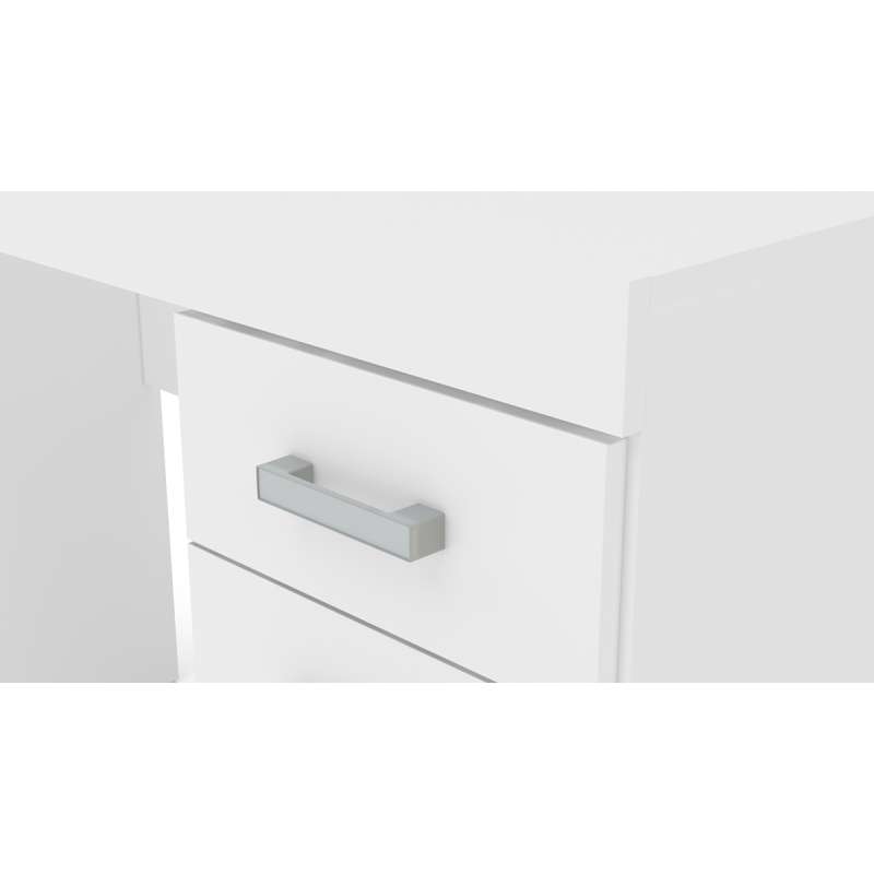 Mesa com Gaveta Miranda Branca Politorno - Branco