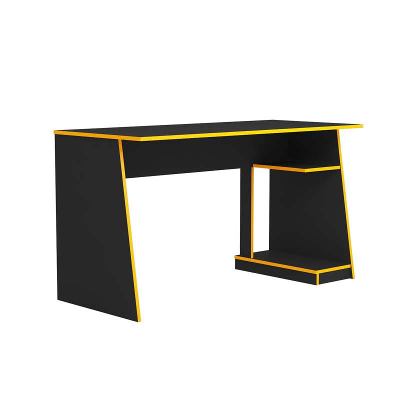 Mesa Gamer Tank Preto e Amarelo Zaile emobilia - Preto e Amarelo