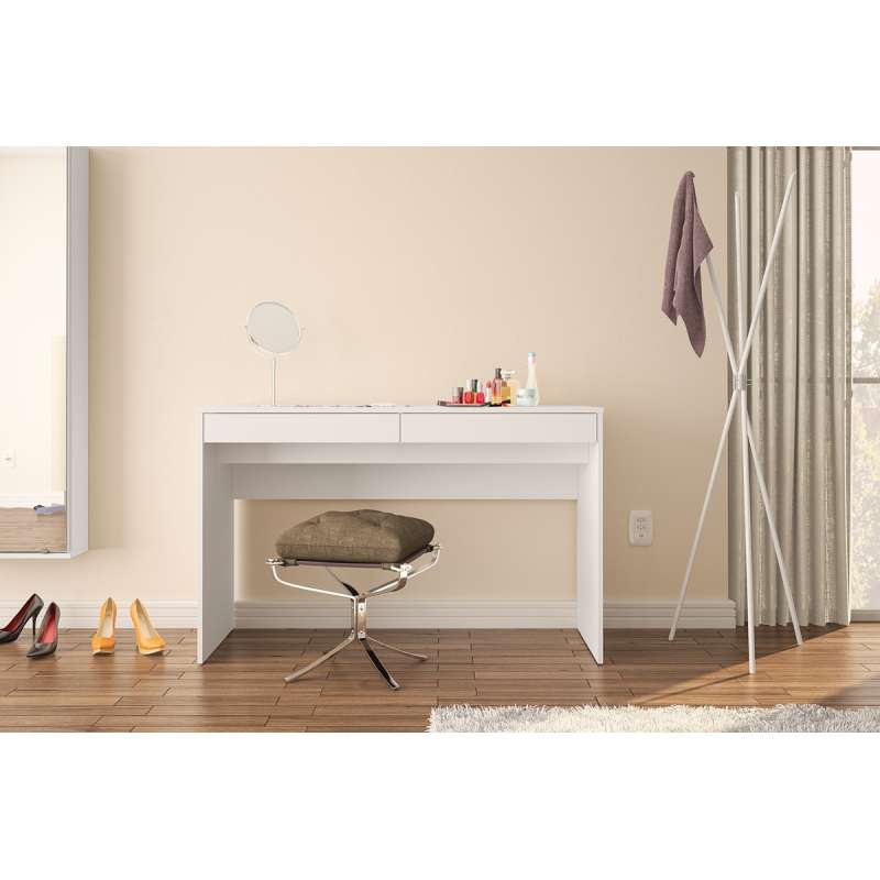 Mesa com Gaveta Lindóia Branca Politorno - Branco