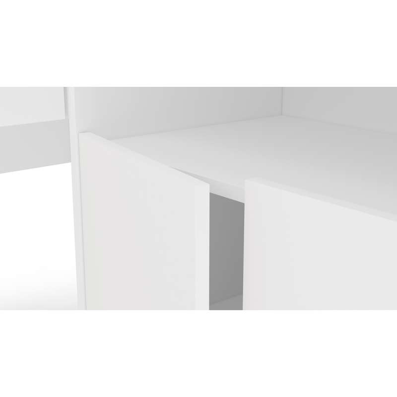 Kit Escritório Portugal Branco Politorno - Branco