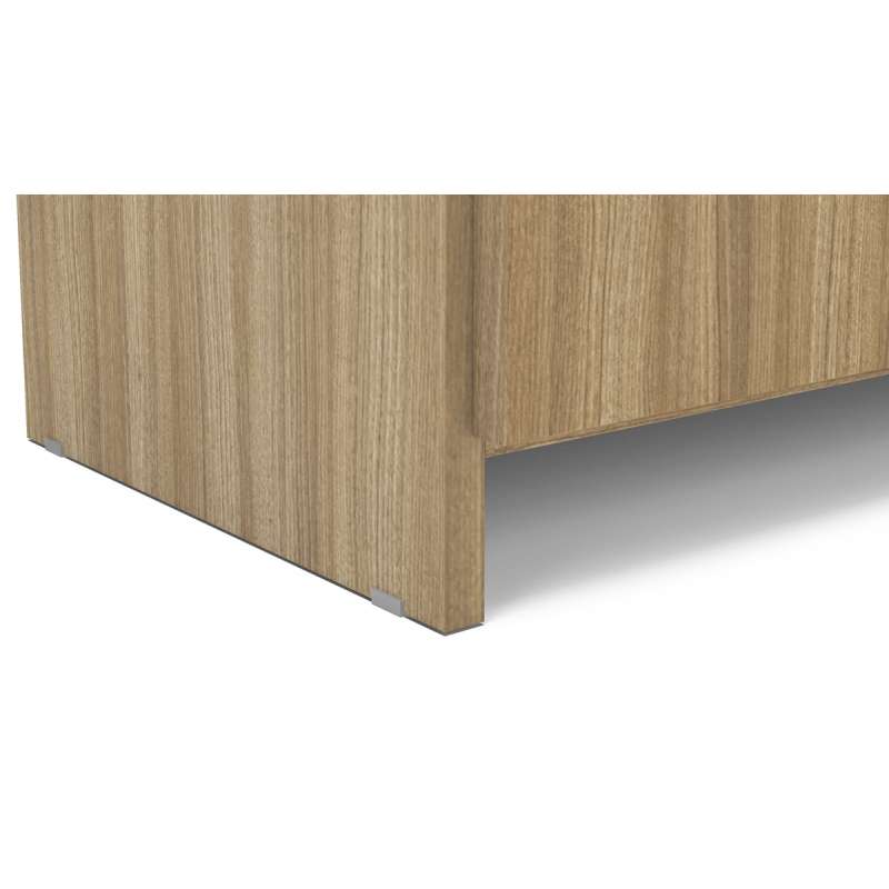 Estante com Portas Castanho Politorno - Castanho