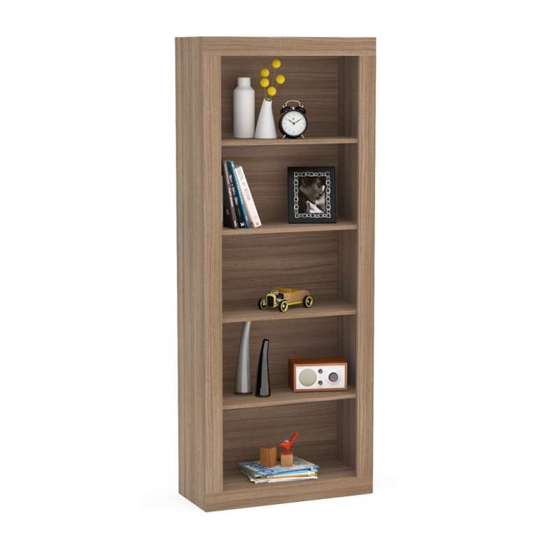 Estante para Sala com Vistas Castanho Politorno - Castanho