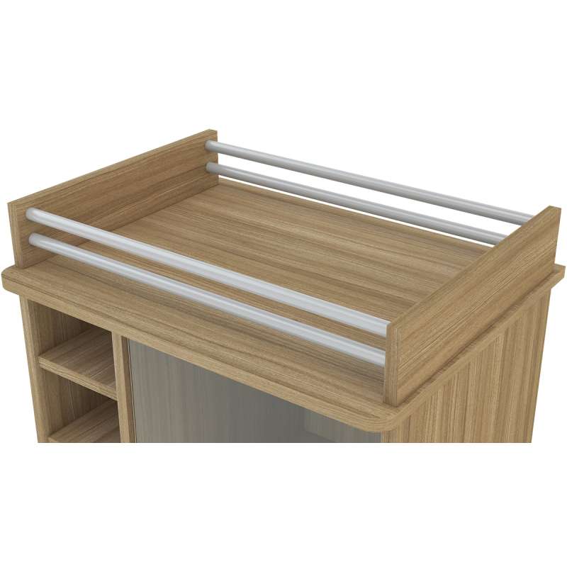 Barzinho para Sala de Estar Moderno Laguna Politorno - Castanho
