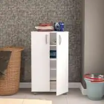 Arm&aacute;rio Organizador Limeira Baixo Branco Politorno