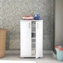 Armário Organizador Limeira Baixo Branco Politorno