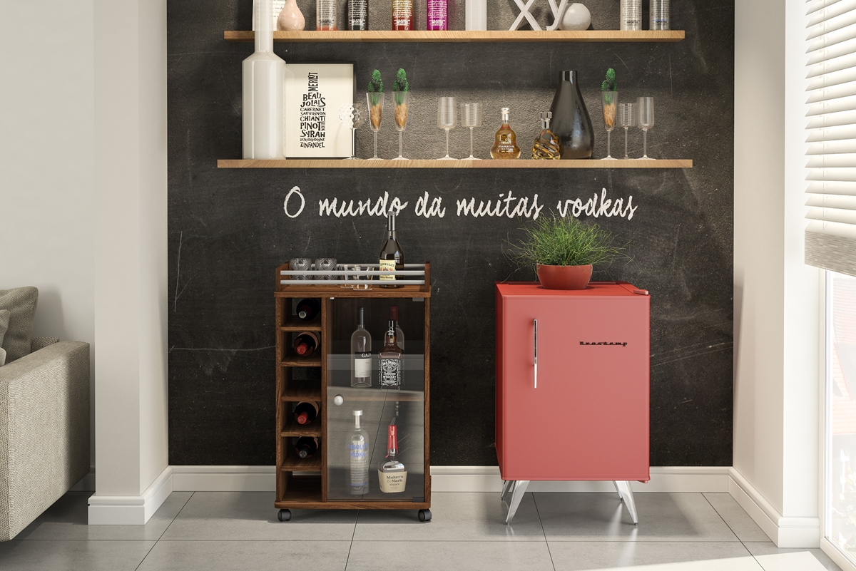 Barzinho para Sala de Estar Moderno Laguna Politorno